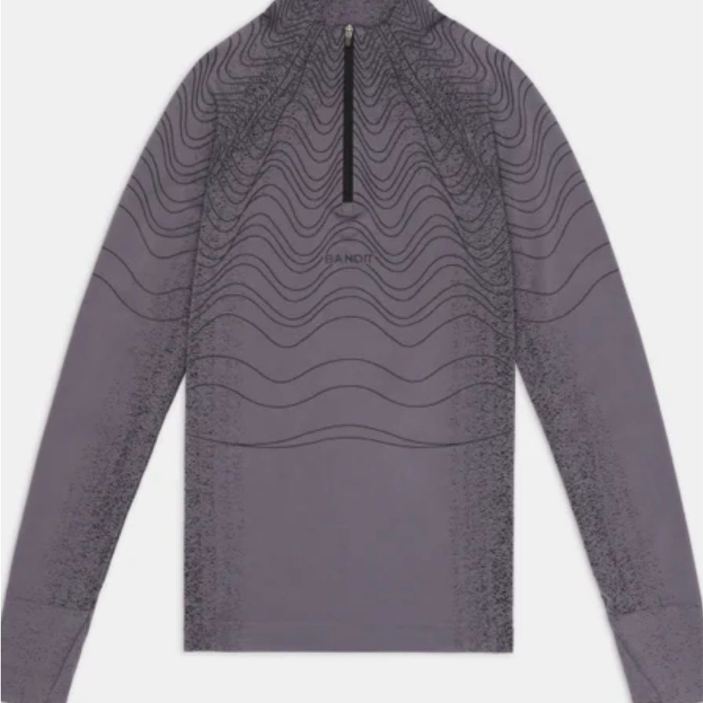 Bandit Running Women’s Aceno Quarter Zip Haze Long Sleeve Top